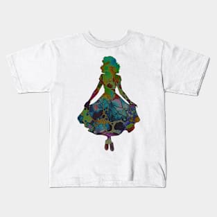 Silhouette Of A Lady Kids T-Shirt